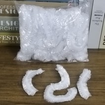 뷰티다모아 일회용 비닐 헤어캡 (1팩=100개) 샤워캡 이어캡 위생모 업소용, 헤어캡(가정용) 48cm×A라인 100개