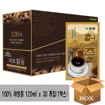 대호칡즙 국내산 천연 야생칡 100% 1박스 120ml x 30개입 벌크포장, 1박스(30팩)