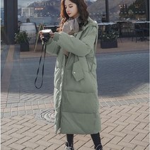 롱패딩 롱패딩브랜드 느슨한 면 패딩 여성 후드 칼라 푸퍼 파카 롱 코트 여성 캐주얼