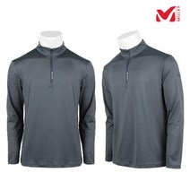 밀레 밀레 남성 느와S 집업 티셔츠 MVRFT401 G/BLUE