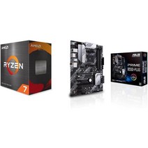 AMD Ryzen 7 5800X 8코어 16스레드 잠금 해제 데스크탑 프로세서, 프로세서 + Prime B550-PLUS