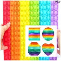 초대형 20cm 30cm 팝잇 푸쉬팝 푸시팝 대형 대왕 어몽어스 무지개 빅, 하트(30cm)