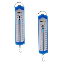 2Pcs 포스 뉴턴 미터 동력계 스프링 밸런스 물리 실험 실험, 블루 화이트, 와이어 제어, 2개