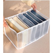 별나라 매쉬 옷정리 칸칸이 수납함, 중형 17*36*17cm, 화이트