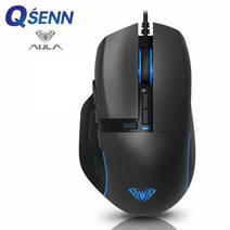 QSENN AULA LED 커스텀 게이밍 마우스 (F808), 본상품