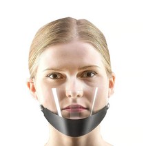 미소마스크III 투명 위생 입모양마스크 가성비 블랙, 상세페이지 참조