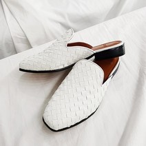 로니케이 메쉬 소가죽 뮬 블로퍼 (2color)
