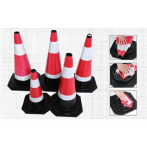 주차 금지 안전 원뿔 기둥 고무 바리게이트 팝업 반사, EVA 콘 70cm(내압축성)