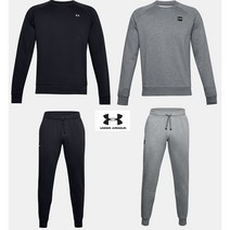 언더아머(UNDER ARMOUR) 언더아머 남성 부드러운 트레이닝복 세트 UA 플리스 맨투맨 조거팬츠 1357096 1357128