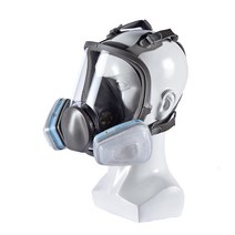 해외 미세먼지방독면 방진 화학 화재 가스 스프레이 페인트 전용 안면 입 코 풀 전면마스크 공기호흡기-21878, 단일옵션, 12. 풀 마스크 +8 호 독 필터