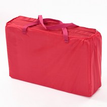 접이식 매트리스 3단 휴대용 놀이매트 캠핑 피크닉, 115x57, 빨간색