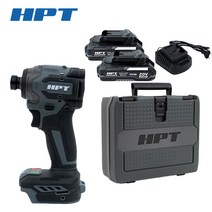 HPT 충전 임팩 드라이버 20V 2.0AH배터리 2개 포함 마끼다 호환 MA20-ID123N, 1개