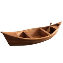 유럽풍 나룻배 곤돌라 소품 꽃배 공원 조정 원목 모형, 규격 2.5m x 0.6m (장식용 방수X)