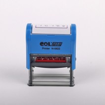 자동스탬프 리필패드 N-0822용 도장 이면지활용 자동스템프 고무인 N-0822, 청색
