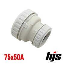 HJS 원터치 방음 2040 이경 소켓 IN 75x50A (PVC 이음관 PPI 평화 부속 레듀샤 75mm 50mm), 1개
