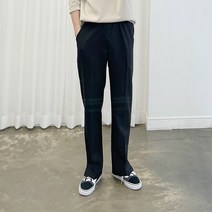 아도르클래식 트임 세미 와이드 남자 여자 스판 밴딩바지
