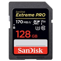 샌디스크 EXTREME PRO SDXC 128GB 170MBs 4K UHD
