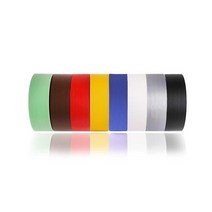 칼라 면 테이프 무광 50mm x 50M 청테이프 청면테이프 OPP테이프 포장테이프, 백색