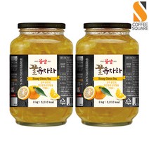 꽃샘 꿀유자차 2kg 2개세트 유자청