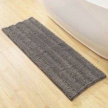 의자소음방지 의자매트 소음매트 셔닐 실 목욕 매트 안티 슬립 주방 카펫 마이크로 화이버 슈퍼 흡수성 욕실 깔개 바닥 두꺼운 문, dark grey+40x120cm