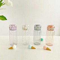 르모네 트라이탄 원터치 물병 물통 450ml, 연보라