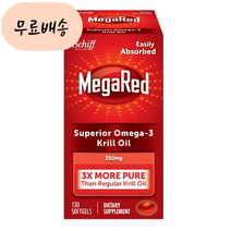 쉬프 메가레드 350m.g 오메가3 크릴오일 130 (총1개), 1개