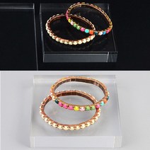 사각 악세사리진열대 투명아크릴받침대 쥬얼리거치대 작은소품 귀걸이 반지 팔찌 제품디스플레이