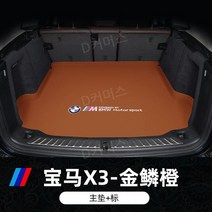 BMW X3 iX3 호환 트렁크매트 가죽 카 매트 완전 커버, E타입 BMW X2 호환 트렁크매트