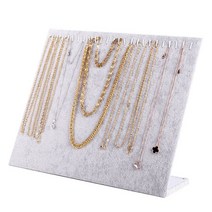 L형 벨벳 목걸이거치대