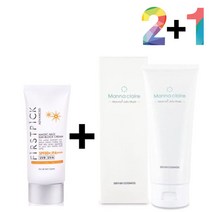 안끈적이는선크림 물리적자외선차단제 선크림지우는법 끈적임 없는 선 썬 지우기 클렌징 필링 젤 밤 폼 (올핀)_1972EA, 매직마일드선크림 2개_곤약젤리필링젤 1개