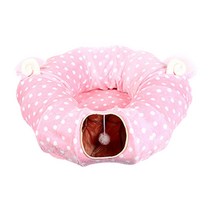 도그웨그 고양이 캣 터널 장난감, 분홍, 1개