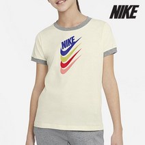 나이키 아동 반팔티 D74- DQ4384-113 빅키즈 걸스 NSW DNA 링거 티셔츠