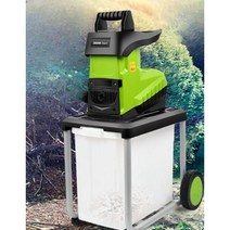잔가지 파쇄기 나무 가지 옥수수대 농업용, 2400W 파쇄기 + 수거봉투 + 전선 30m