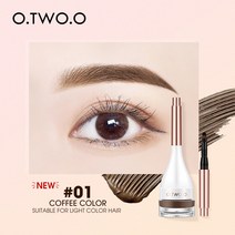 O.TWO.O 아이 브로우 래스팅 크림. 틴티드 스컬피티드 젤 5g, #1 COFFEE COLOR × 1개