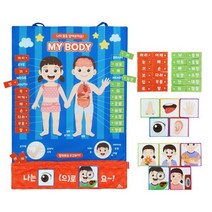 MK학습벽보 펠트교구 MC3045 차트 소중한 나의 몸 배우기