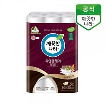 촉앤감 디럭스 가든 천연펄프 3겹이상 화장지 30m, 30롤, 1팩