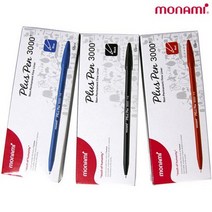 모나미 프러스펜 3000 12p, 청색, 84개