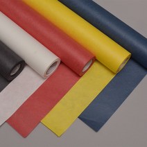 오방색한지롤 54cmx15M 공예 포장지색한지 운용지 닥지 순지 닥종이인형 벽지, 노랑