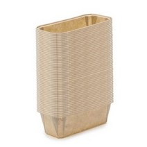 플럼피 종이몰드 사각 대, 크라프트, 200개