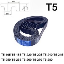 자동차 타이밍 타임 벨트 엔진 구동 교환 너비 10 15 20 25mm T2.5 고무 타이밍 벨트 피치 길이 225 245 2, 02 15mm_01 165mm_01 1 개