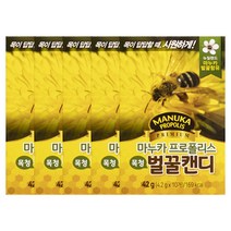 마누카 벌꿀 캔디 프로폴리스 멘톨 6개, 1개