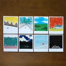 Polaroid card ver.2 뭉게구름 디자인문구/편지/카드/엽서/폴라로이드엽서
