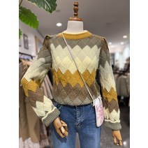 써스데이아일랜드 스트라이프 조직 변형 풀오버(T218MSW238W)(1272755)