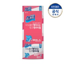 스카트 번들팩 항균 더 도톰한 빨아쓰는 핑크 행주타올 점보 30매X3입