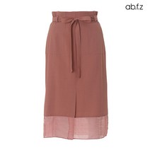에이비플러스 ab.f.z 언더 쉬폰 H라인 페미닌 스커트 (AFU3GS01A)
