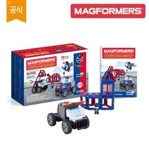 맥포머스 어메이징 폴리스 레스큐 세트 26PCS 블록 선물 장난감, 맥포머스/어메이징 폴리스 레스큐 세트