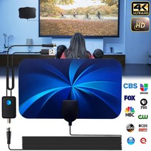 제이즈 25DB 이득 실내 디지털 TV 안테나 8K 4K 1080P HDTV DVB-T DVB-T2 500 마일 HD VHF UHF 신호 수신기