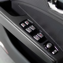 [JR SHOP] 쌍용 티볼리 윈도우 패널 카본 데칼 스티커 차량용품, 윈도우패널(뒷열열선유) - 화이트카본