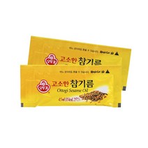 오뚜기 일회용 고소한 참기름 1회용 소스 캠핑 도시락 바비큐, 4.5ml, 20개