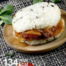 밥리버거 학교 회사 여행 캠핑 등산 간편식 단체 급식 영양 간식 밥버거-햄김치(75개)